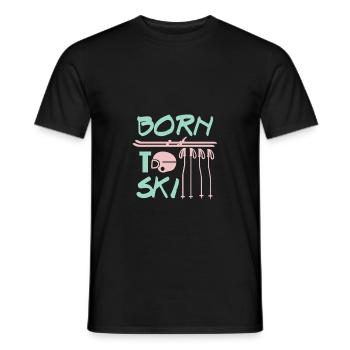 Ski sports d'hiver - T-shirt homme - noir - Devant - AI Model Male 178 light (178cm)