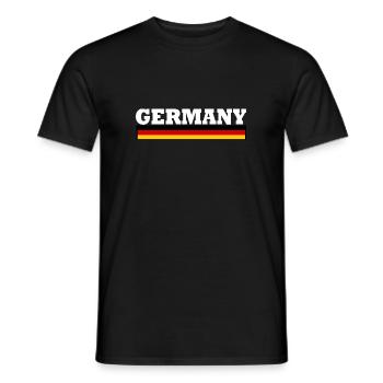 Germany flagge - Männer T-Shirt - Schwarz - Vorne - AI Model Male 178 light (178cm)