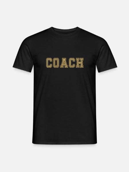 Coach und Trainer Geschenk - Männer T-Shirt - Schwarz
