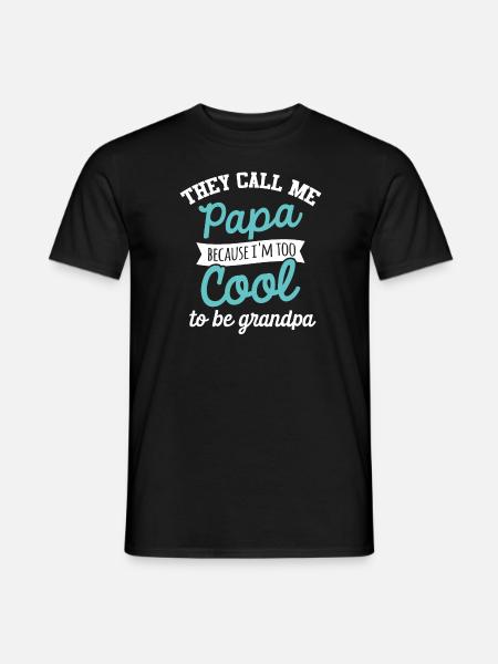 Papa to cool cadeau - T-shirt homme - noir