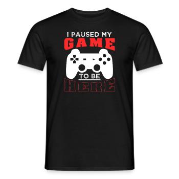 Gamer nerd gaming nerdy Geschenk - Männer T-Shirt - Schwarz - Vorne - AI Model Male 178 light (178cm)