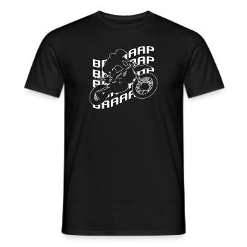 Motocross - T-shirt homme - noir - Devant - AI Model Male 178 light (178cm)