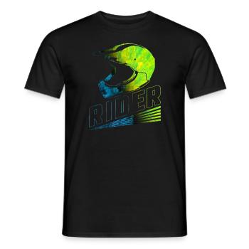 Motocross - Men's T-Shirt - black - Front - AI Model Male 178 light (178cm)