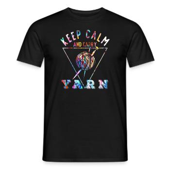 Tricot - T-shirt homme - noir - Devant - AI Model Male 178 light (178cm)