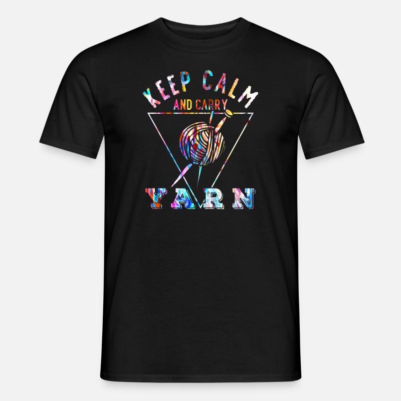 Stricken - Männer T-Shirt - Schwarz
