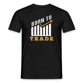 Aktien - Männer T-Shirt - Schwarz - Vorne - AI Model Male 178 light (178cm)