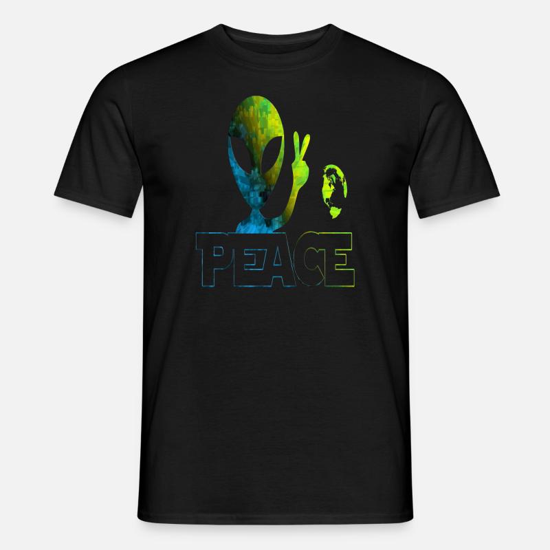Aliens - Männer T-Shirt - Schwarz