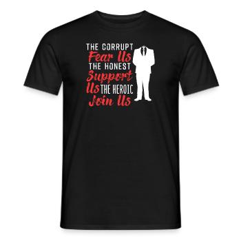 Anonymous - Männer T-Shirt - Schwarz - Vorne - AI Model Male 178 light (178cm)