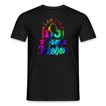 Dj - T-shirt homme - noir - Devant - AI Model Male 178 light (178cm)