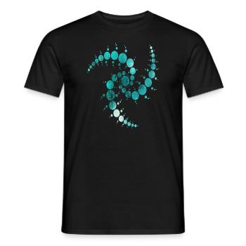 Crop circles - Men's T-Shirt - black - Front - AI Model Male 178 light (178cm)