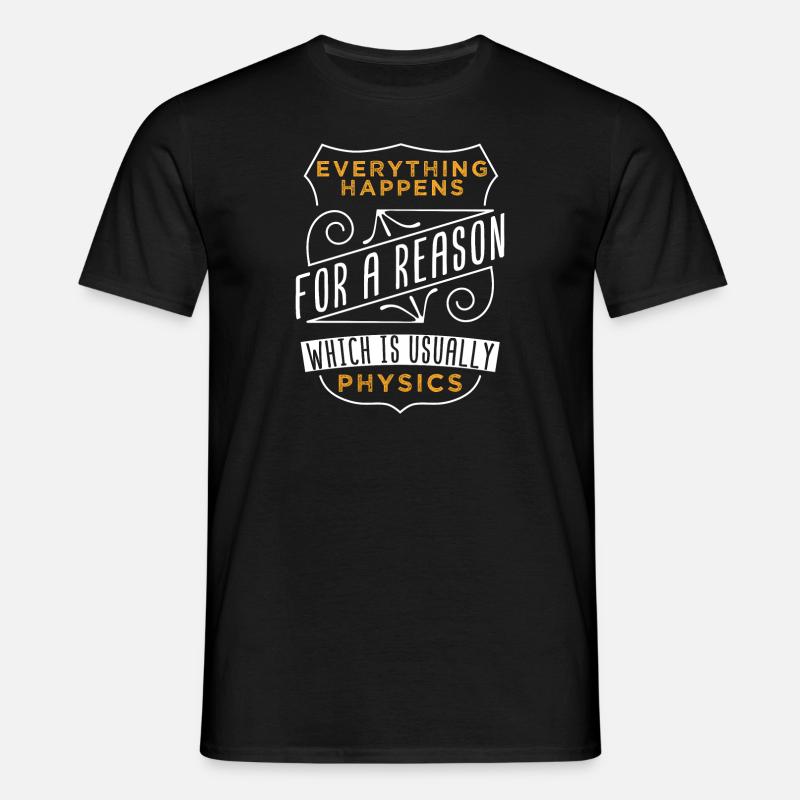 Physik - Männer T-Shirt - Schwarz