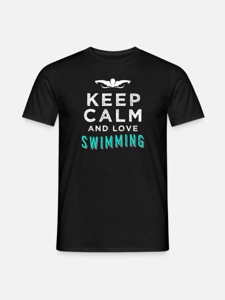 Natation - T-shirt homme - noir