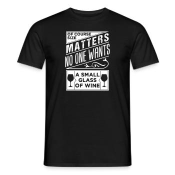 Wein - Männer T-Shirt - Schwarz - Vorne - AI Model Male 178 light (178cm)
