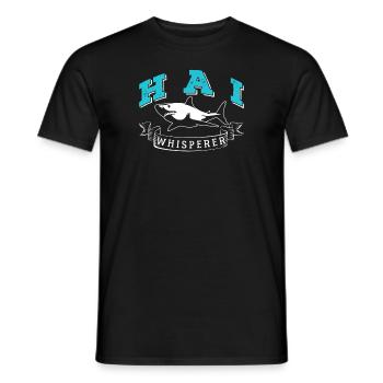 Shark - Men's T-Shirt - black - Front - AI Model Male 178 light (178cm)