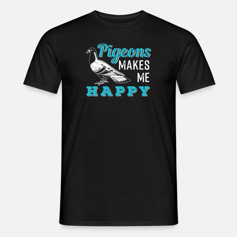 Taube - Männer T-Shirt - Schwarz