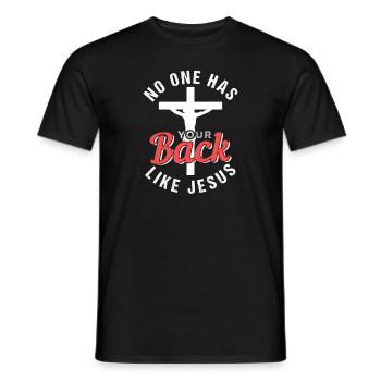 Jesus - Männer T-Shirt - Schwarz - Vorne - AI Model Male 178 light (178cm)