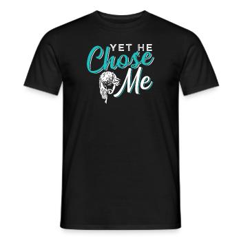 Jésus - T-shirt homme - noir - Devant - AI Model Male 178 light (178cm)
