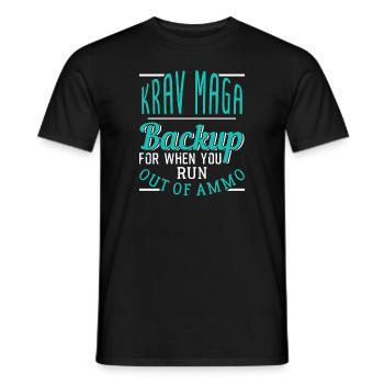 Krav Maga - Men's T-Shirt - black - Front - AI Model Male 178 light (178cm)