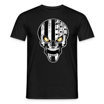 breizh skull 02 - T-shirt homme - noir - Devant - AI Model Male 178 light (178cm)
