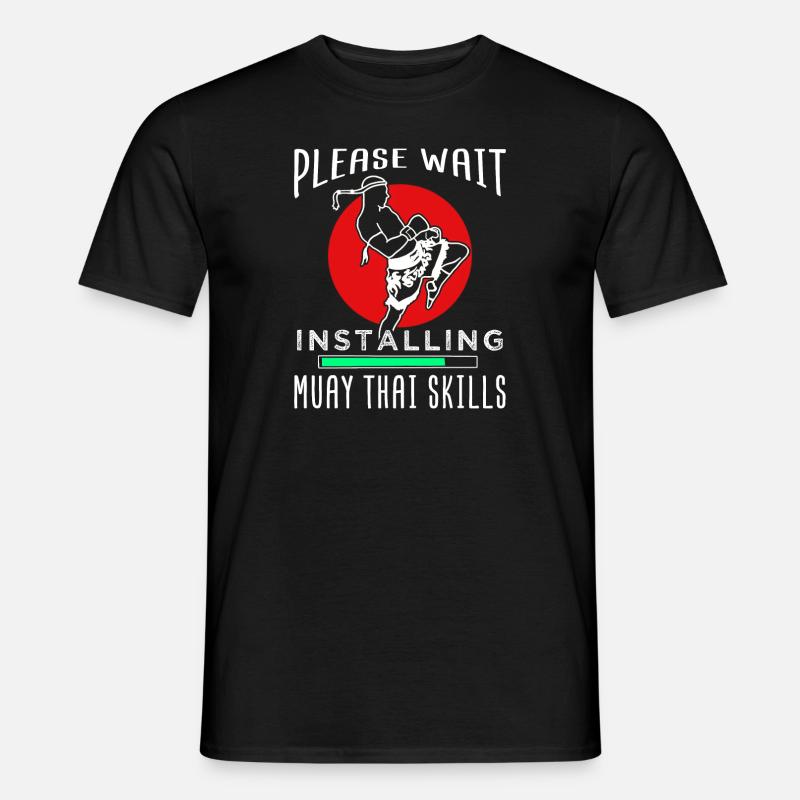 Muay Thai - Männer T-Shirt - Schwarz