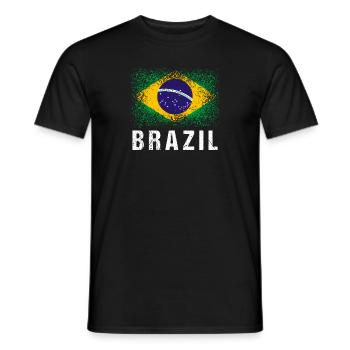 Brasilien - Männer T-Shirt - Schwarz - Vorne - AI Model Male 178 light (178cm)