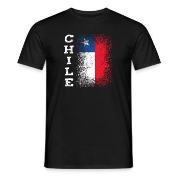 Chile - Männer T-Shirt - Schwarz - Vorne - AI Model Male 178 light (178cm)