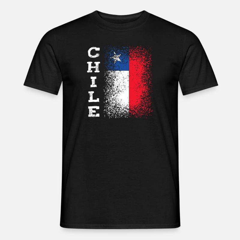 Chile - Männer T-Shirt - Schwarz