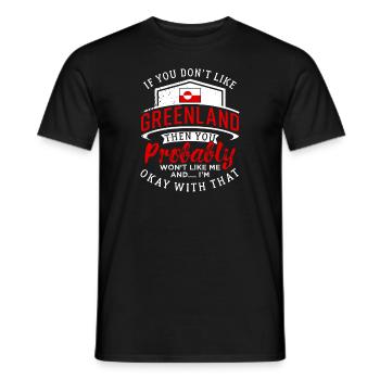 Greenland - Men's T-Shirt - black - Front - AI Model Male 178 light (178cm)