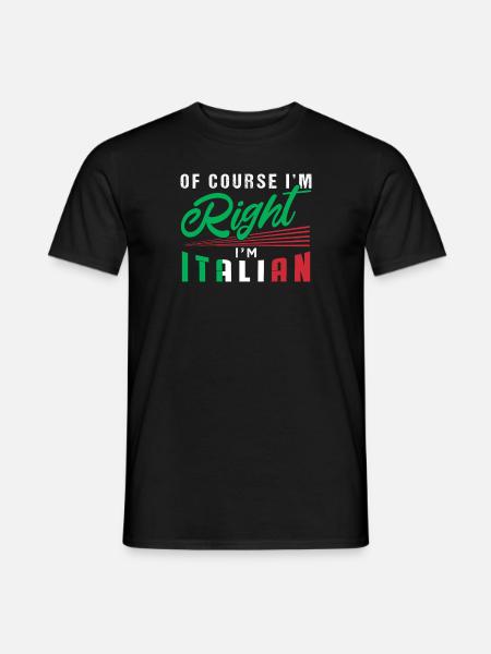 Italy - Men's T-Shirt - black