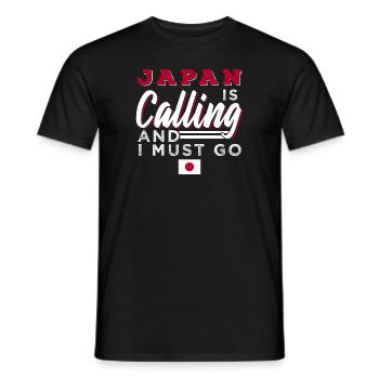 Japan - Männer T-Shirt - Schwarz - Vorne - AI Model Male 178 light (178cm)