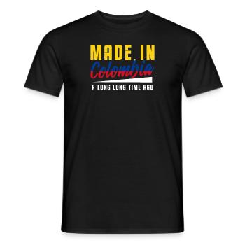 Colombia - Men's T-Shirt - black - Front - AI Model Male 178 light (178cm)