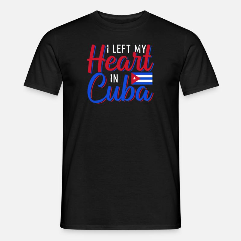 Kuba - Männer T-Shirt - Schwarz