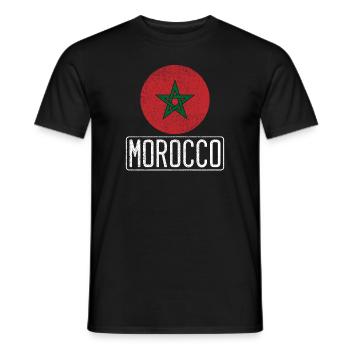 Maroc - T-shirt homme - noir - Devant - AI Model Male 178 light (178cm)