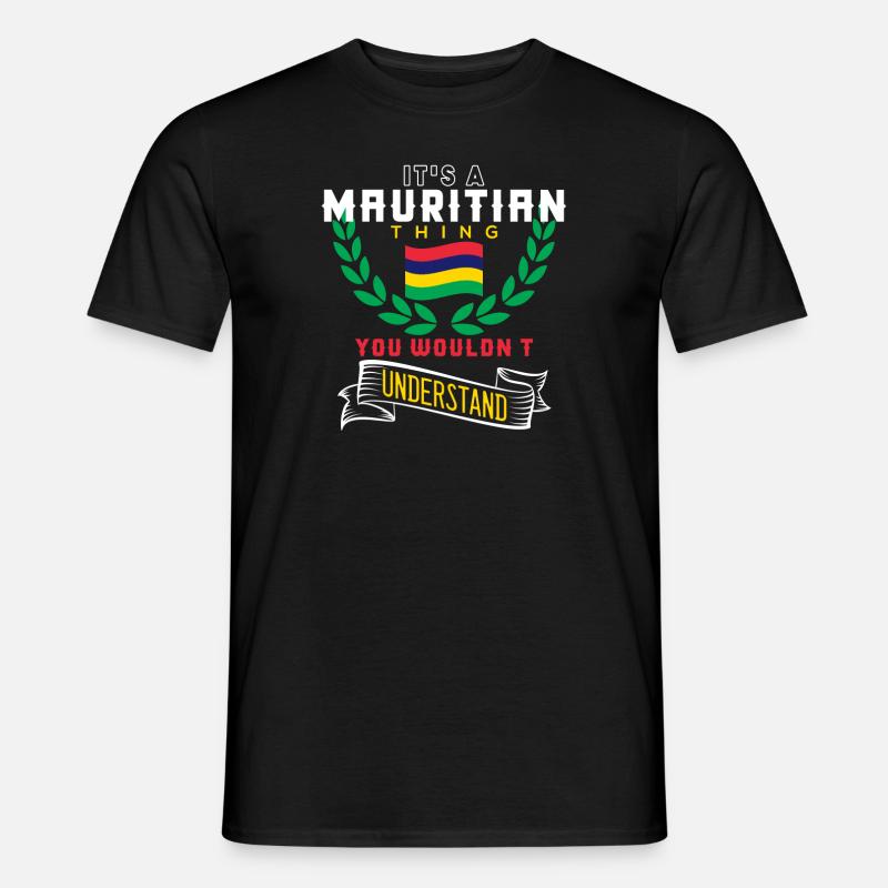 Mauritius - Männer T-Shirt - Schwarz