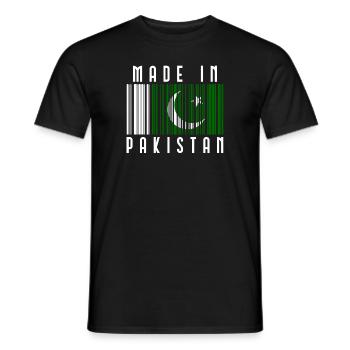 Pakistan - Men's T-Shirt - black - Front - AI Model Male 178 light (178cm)
