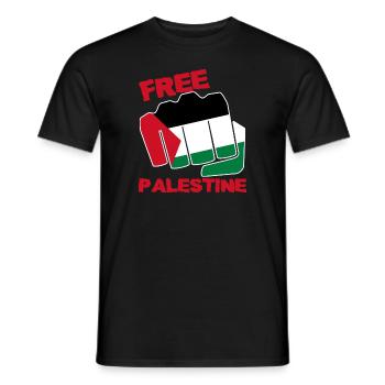 Palestine - Men's T-Shirt - black - Front - AI Model Male 178 light (178cm)