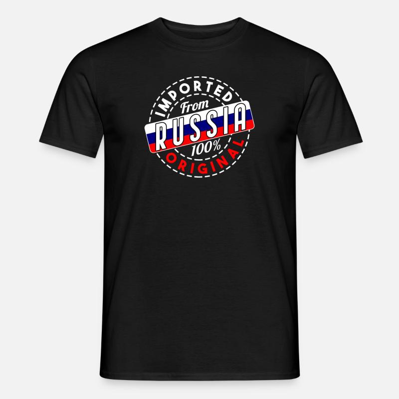 Russland - Männer T-Shirt - Schwarz