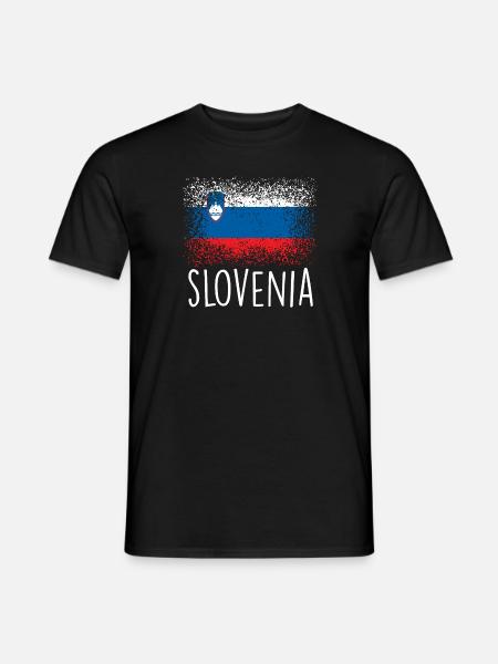 Slovénie - T-shirt homme - noir