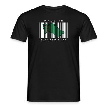 Turkmenistan - Männer T-Shirt - Schwarz - Vorne - AI Model Male 178 light (178cm)