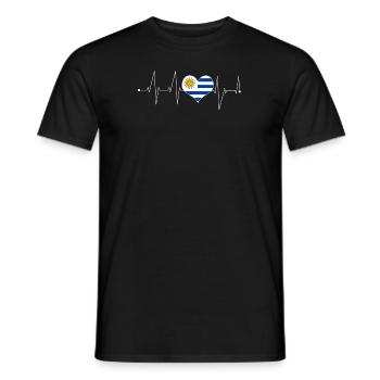 Uruguay - Männer T-Shirt - Schwarz - Vorne - AI Model Male 178 light (178cm)