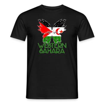 Sahara Occidental - T-shirt homme - noir - Devant - AI Model Male 178 light (178cm)