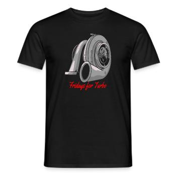 Vendredi pour Turbo - T-shirt homme - noir - Devant - AI Model Male 178 light (178cm)