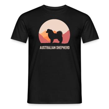 Cadeau de berger australien - T-shirt homme - noir - Devant - AI Model Male 178 light (178cm)