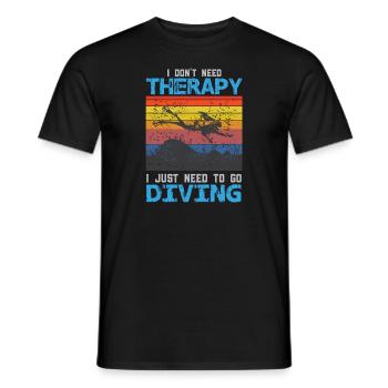 Taucher Tauchen Design Schnorcheln - Männer T-Shirt - Schwarz - Vorne - AI Model Male 178 light (178cm)