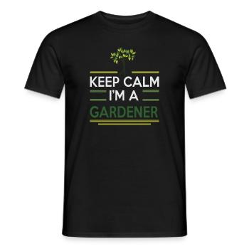 Garten Motiv Gärtner & Gärtnerin Spruch - Männer T-Shirt - Schwarz - Vorne - AI Model Male 178 light (178cm)