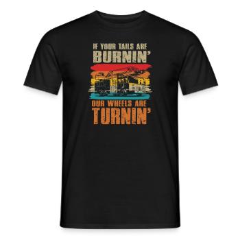 Feuerwehrmann Feuerwehr & Sprüche - Männer T-Shirt - Schwarz - Vorne - AI Model Male 178 light (178cm)