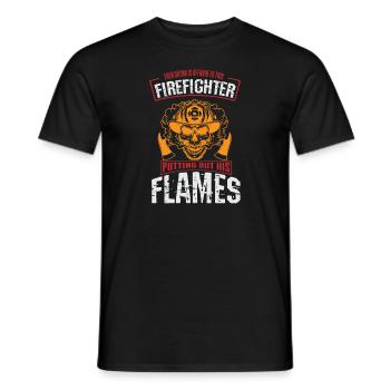 Feuerwehrmann Feuerwehr & Sprüche - Männer T-Shirt - Schwarz - Vorne - AI Model Male 178 light (178cm)