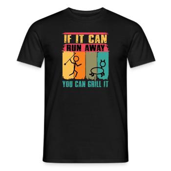 Lustiger Grill-Spruch I Grillen Motiv - Männer T-Shirt - Schwarz - Vorne - AI Model Male 178 light (178cm)