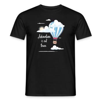 Heißluftballon & Ballon Fahrer Geschenk - Männer T-Shirt - Schwarz - Vorne - AI Model Male 178 light (178cm)