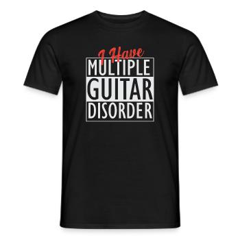 Gitarre Musik Gitarisst Gitarren Spruch - Männer T-Shirt - Schwarz - Vorne - AI Model Male 178 light (178cm)